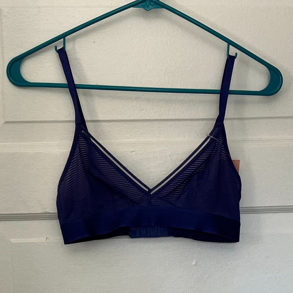 ThirdLove Shadow Stripe Triangle Wireless Bralette XS